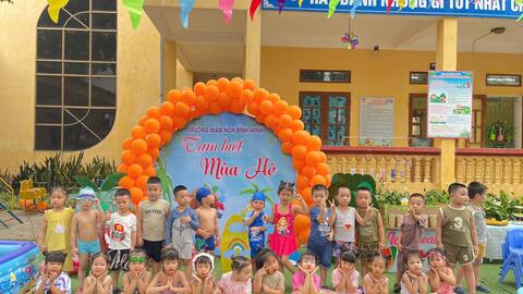 Trường Mầm non Bình Minh tổ chức "Ngày hội tạm biệt mùa hè"