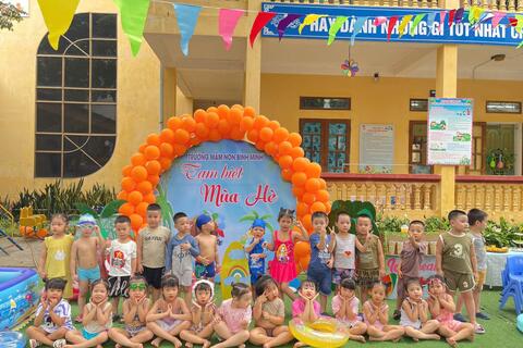 Trường Mầm non Bình Minh tổ chức "Ngày hội tạm biệt mùa hè"